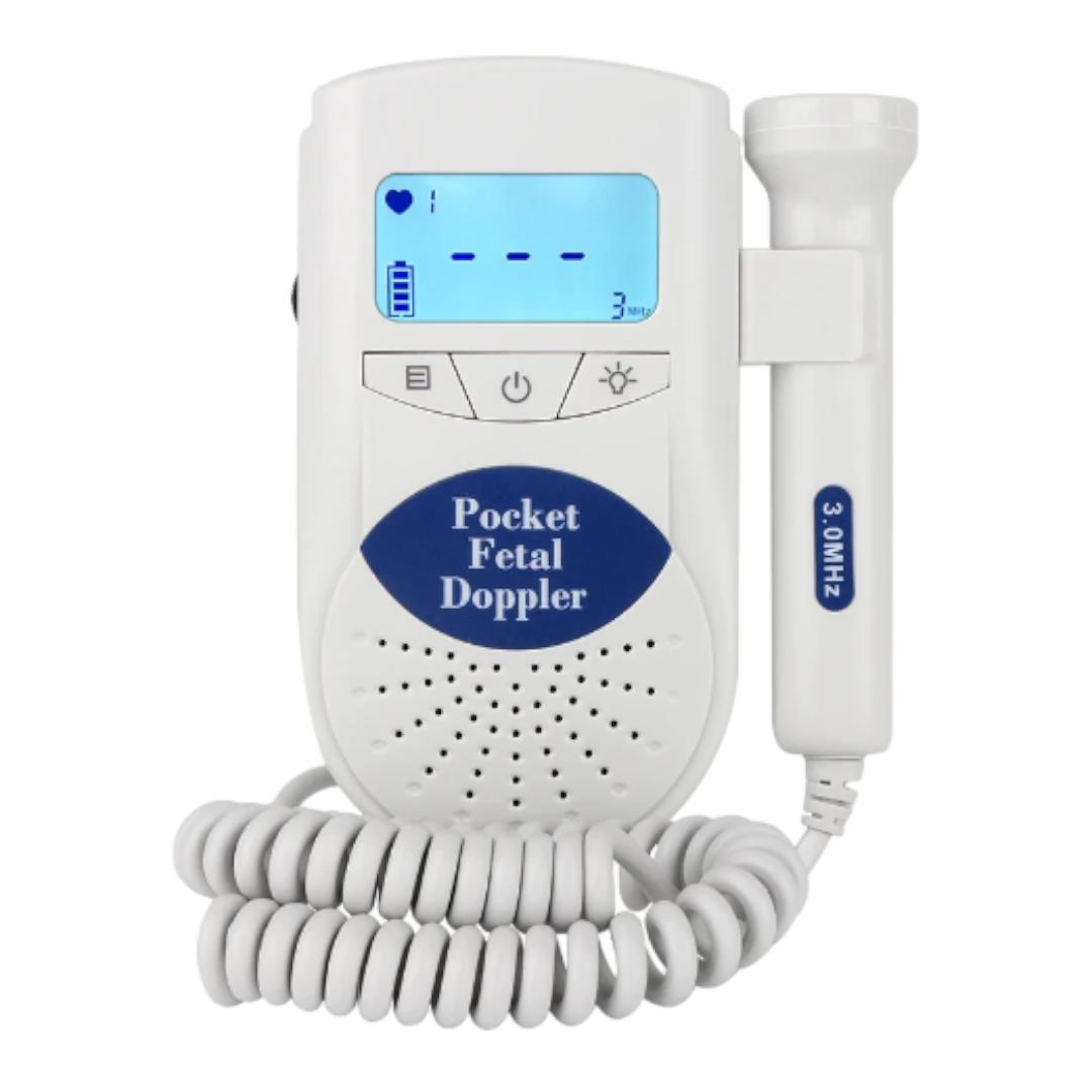 Baby Detector De Frecuencia Cardíaca Portátil Fetal Doppler Azul