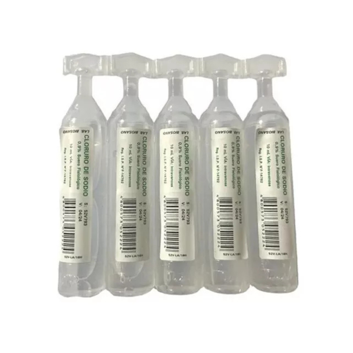 SueroFisiológico–ClorurodeSodio0,9ml–Caja50unidades